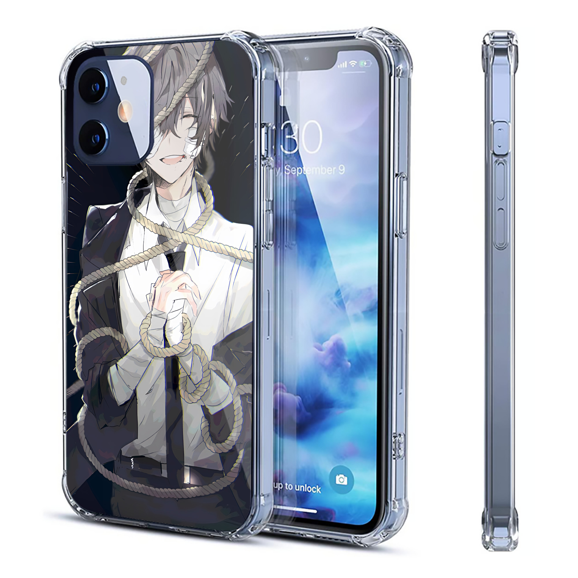 （画像用） 文豪ストレイドッグス Bungo Stray Dogs 【iPhone 12シリーズ対応】透明スマホケース（クリアソフトケース）